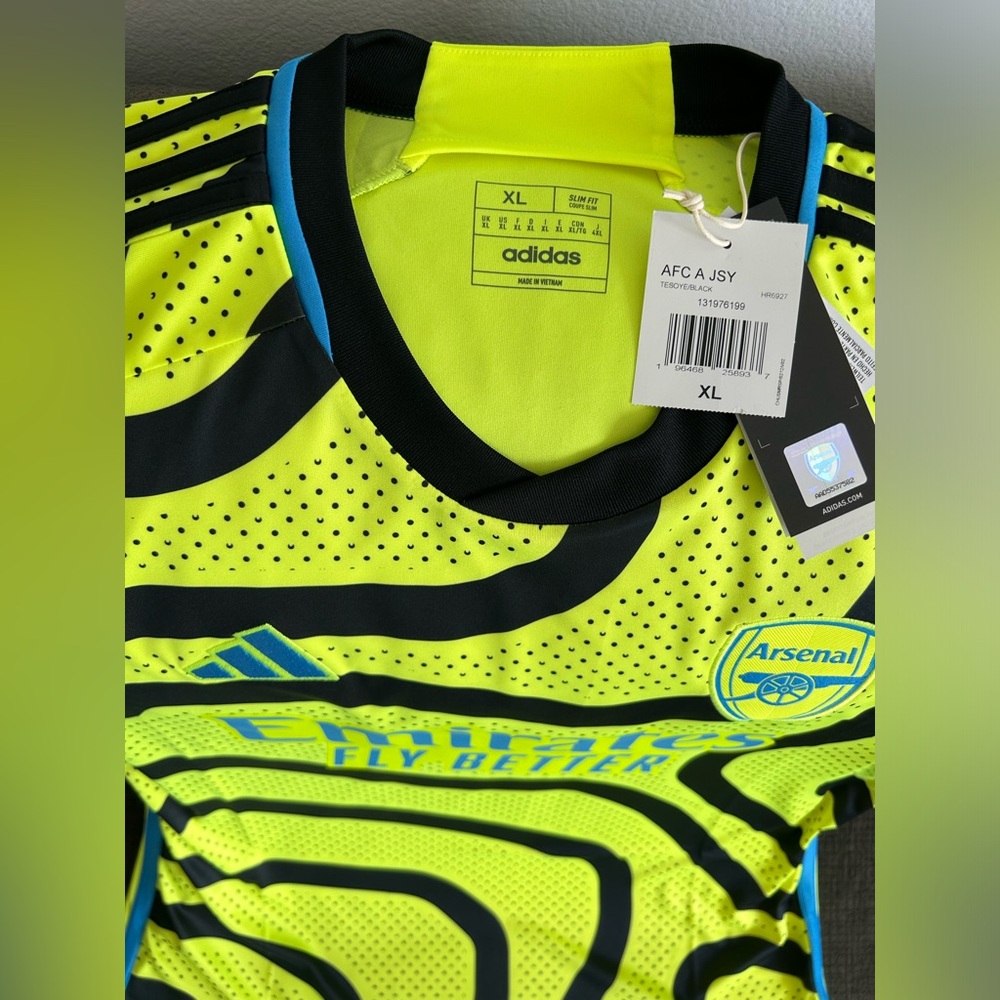 Adidas Authentic Arsenal FC 2023/2024 England Soccer HR6927 Jersey Men’s Sz: XL - Picture 4 of 9